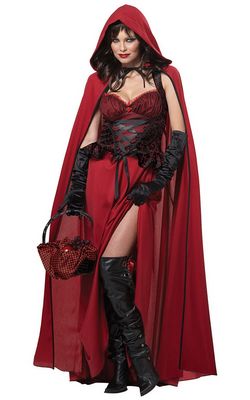F1438 Dark Red Riding Hood Costume